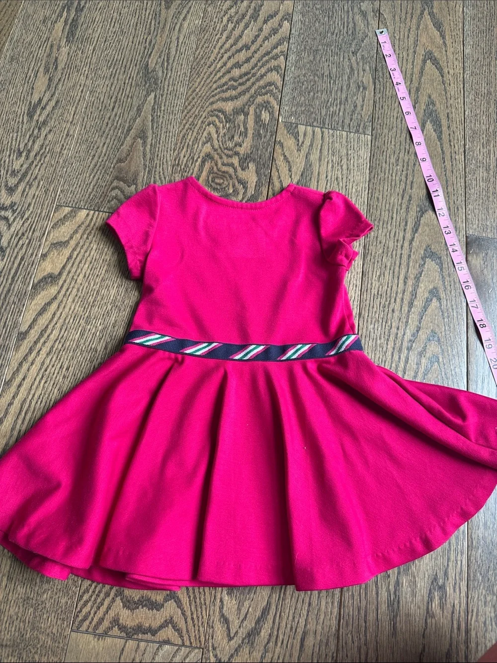 Ralph Lauren Bright Fuchsia Short Sleeve Twirl Dress 18 months